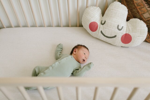 Linen Crib Sheet Tan Neutral Baby Bedding - 28 X 52 6 - image 1