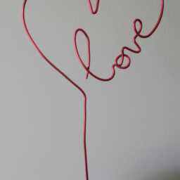 Lots Of Love Wire Plant Stake. Indoor Decor. House Decor. Plant Bling. Pal. Trellis. Support - thumbnail 2