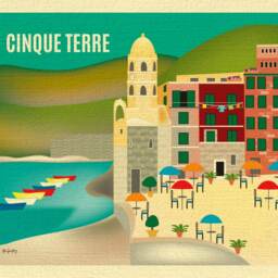 Cinque Terre Print, Vernazza Art, Italy Art, Canvas, Poster, Style E8-O-Cinq - thumbnail 2