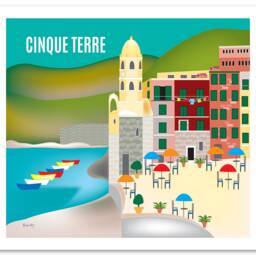Cinque Terre Print, Vernazza Art, Italy Art, Canvas, Poster, Style E8-O-Cinq - thumbnail 3