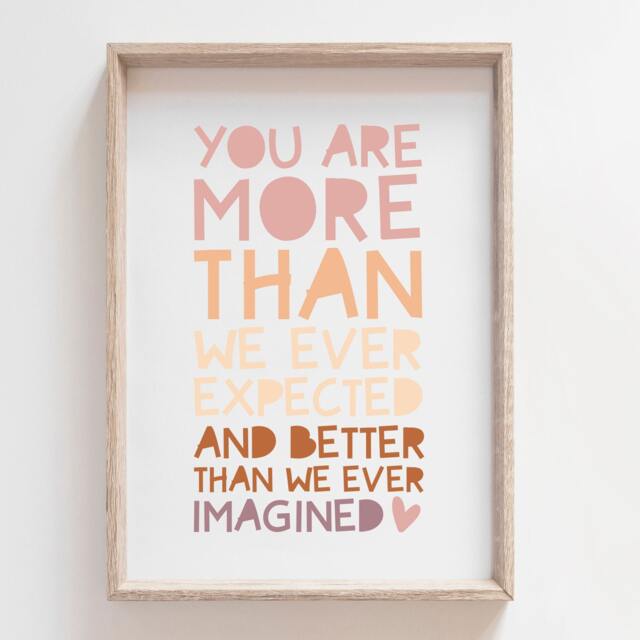 Baby Girl Nursery Prints, Girl, Gift, Quotes, Girls Bedroom, Wall Art, Boho, Toddler Teenager - image 1