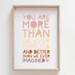 Baby Girl Nursery Prints, Girl, Gift, Quotes, Girls Bedroom, Wall Art, Boho, Toddler Teenager - thumbnail 1