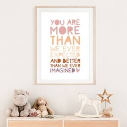 Baby Girl Nursery Prints, Girl, Gift, Quotes, Girls Bedroom, Wall Art, Boho, Toddler Teenager - thumbnail 2