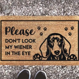 Wiener Dog Doormat - Sausage Welcome Mat Funny Dachshund Lover Decor - thumbnail 3