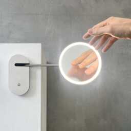 Lupa??? Illuminated Wall-Attached Magnifying Make-Up Mirror - thumbnail 2