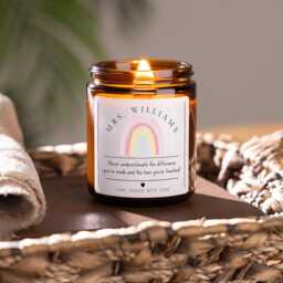Teacher Thank You Personalised Candle, Difference Maker End Of School Appreciation Gift, Teaching Assistant Of Year, Christmas Present - thumbnail 2