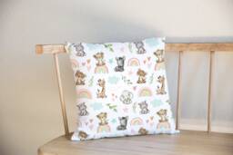 Safari Rainbow Cushion Cover Jungle Themed Covers Animals Nursery - thumbnail 1