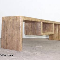 Tv Board, Sideboard, Lowboard, Furniture, Sideboard Made From Scaffolding Planks, Reclaimed Wood, Upcycling Shelf - thumbnail 2