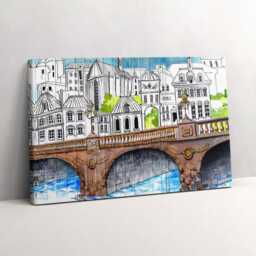 Graffiti Urban Culture - France Canvas, Wall Art Picture, Gray Decoration, Architecture Canvas - thumbnail 2