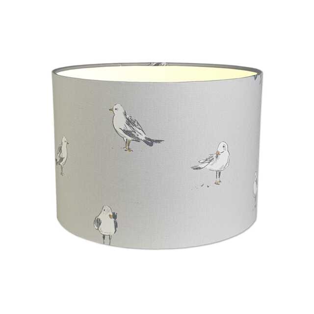 Lampshades in John Lewis Seagull Grey Fabric Handmade Free Delivery - image 1