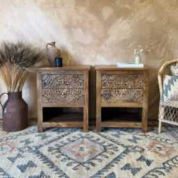 Jute Punja Hand-Woven Rug - Natural & Charcoal Geometric Design - 150 X 240cm - thumbnail 2