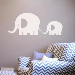 Elephant Wall Decal, Nursery Jungle Animal Decals, Boys Playroom Baby New Baby Gift 234 - thumbnail 3
