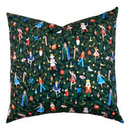 Rifle Paper Co Holiday Classics - Nutcracker Canvas Fabric Pillow Cover - thumbnail 3