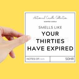 40Th Birthday Candle, Funny Your Thirties Have Expired, Gift, Present, Gift Idea, Candle ??? - thumbnail 3