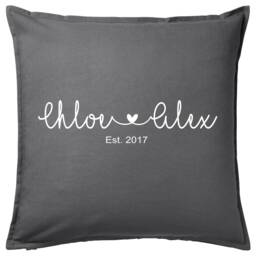 Personalised Names With Hearts ~ Wedding Anniversary, Engagement, Valentines, Love Gift Cushion Pad
