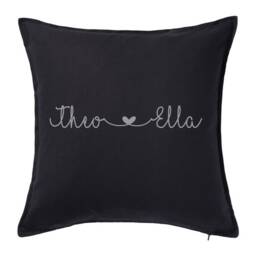 Personalised Names With Hearts ~ Wedding Anniversary, Engagement, Valentines, Love Gift Cushion Pad - thumbnail 3