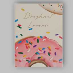 Pink Sprinkle Doughnut Typography Kitchen Print Canvas Wall Art Decor Picture Ready To Hang - thumbnail 1