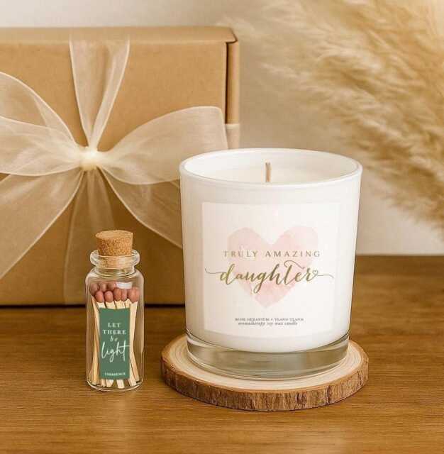 Daughter Candle Gift - Aromatherapy Set For Birthday, Christmas, Thank You - image 1