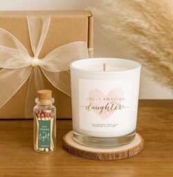 Daughter Candle Gift - Aromatherapy Set For Birthday, Christmas, Thank You - thumbnail 1