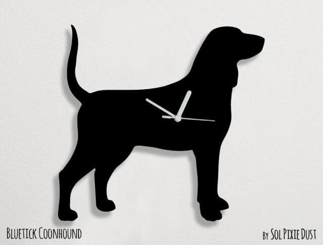 Bluetick Coonhound Dog - Wall Clock Silhouette - image 1