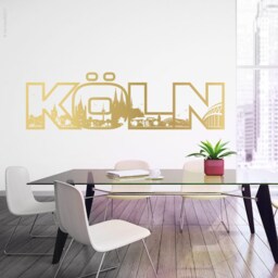 Wall Sticker Lettering Skyline Cologne Motif W116 - thumbnail 3