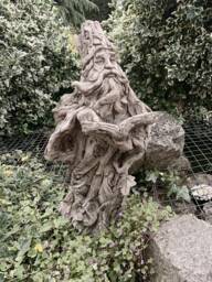 Stone Garden Tree Wizard Hand Cast Statue Ornament - thumbnail 1