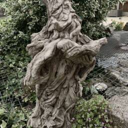 Stone Garden Tree Wizard Hand Cast Statue Ornament - thumbnail 2