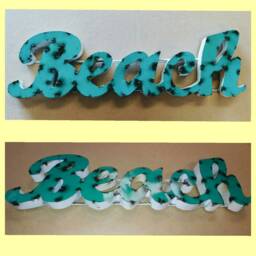 Beach Sign. Rustic Beach Sign.ocean Signs.beach Wall Art. Decor.nautical Sign.coastal Sign.beach Art.pool Signs.beach Home.beach - thumbnail 2