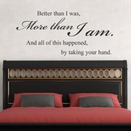 Better Than I Was More Am Family Wall Decor Decal Quote Sayings - 109 - thumbnail 1