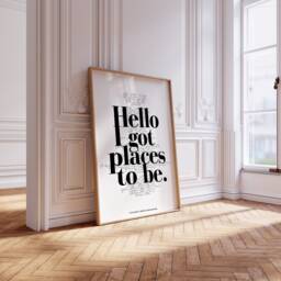 Fred Again Places To Be, Hello I Got To Be Print, Be Lyric Print, Adore U Fred Again, Song Lyric Again Print - thumbnail 1