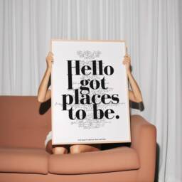 Fred Again Places To Be, Hello I Got To Be Print, Be Lyric Print, Adore U Fred Again, Song Lyric Again Print - thumbnail 2