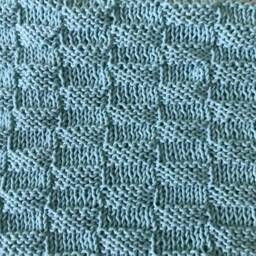 Hand Knit Baby Blanket - Aqua Mist, Car Seat Size - thumbnail 4