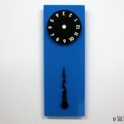 stable Hand, Rotating Numbers - Blue Wall Clock - thumbnail 2