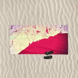 Red Bull Rampage Beach Towel Freeride Mountain Bike Art, Mtb Gift
