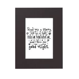 Nursery Quote Print Read Me A Story - 11x14 Matted Wall Art - thumbnail 1