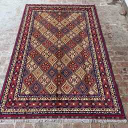 6x9 Handmade Afghan Wool Rug - Oversized Oriental Carpet Large Handwoven Area For Living Room, Bedroom Or Dining Space Gift Ready - thumbnail 2