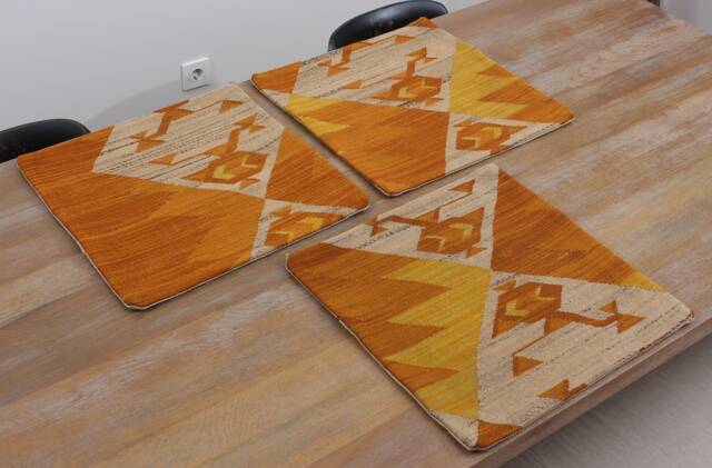 "Set Of 3 Pcs, Kilim Pillow Cover, Vintage Pillow, 18.31"" X 18.50" - image 1