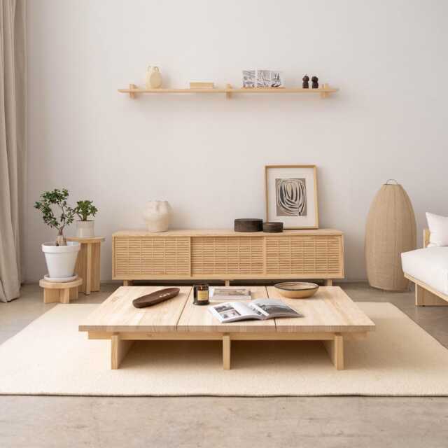 Solid Wood Coffee Table, Living Room Table - Nova - image 1