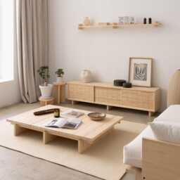 Solid Wood Coffee Table, Living Room Table - Nova - thumbnail 3