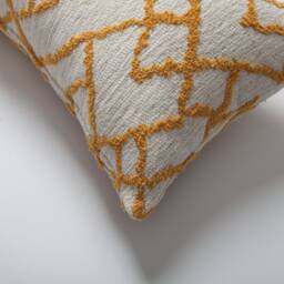 Blue Kilim Pattern Lumbar Pillow Cover Woven Jacquard, Bohemian Coastal Style - 12x20 - thumbnail 3