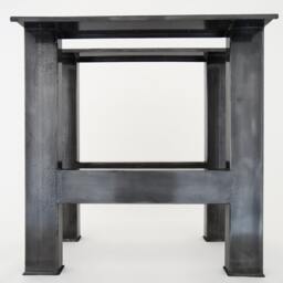 H-Style Steel Dining Table Legs, Set Of 2 - thumbnail 2