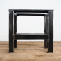 H-Style Steel Dining Table Legs, Set Of 2 - thumbnail 3