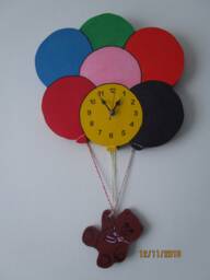 Childrens Teddy & Balloon Clock