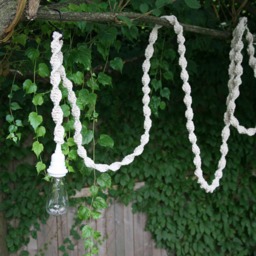 Large Macrame Hanging Pendant Light - thumbnail 4