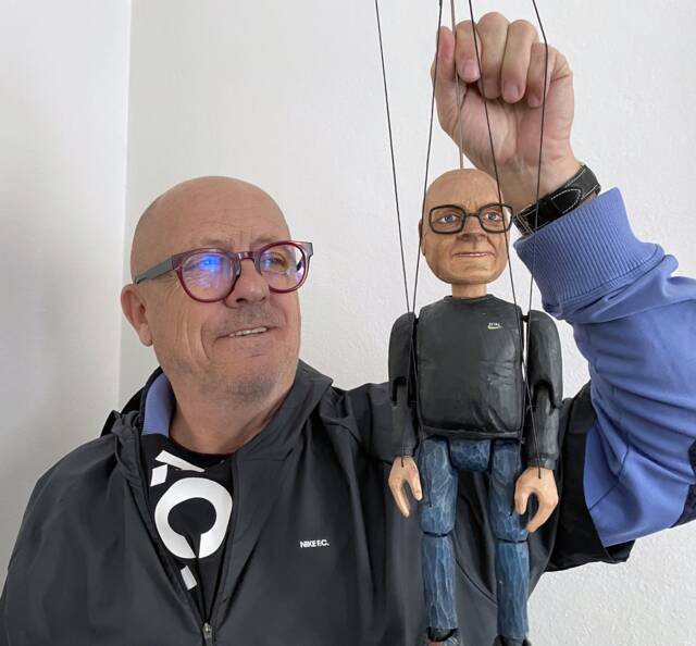 Hand Carved Marionette Made Based On Your Photo - Lovely Gift For The Special People - image 1