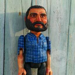 Hand Carved Marionette Made Based On Your Photo - Lovely Gift For The Special People - thumbnail 2