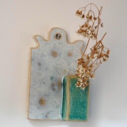 Ceramic Wall Hanging With Box For Flowers - thumbnail 2