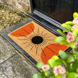 Mid Century Modern Doormat, Aesthetic Welcome Mat, Elegant Entry Rug, Minimalist Front Door Decor, Housewarming Gift, Cozy Home Touch - thumbnail 2
