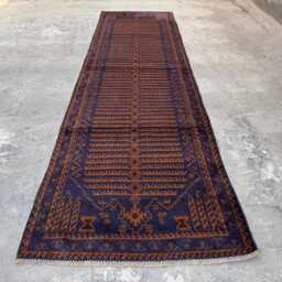 Vintage 2'8x9'6 Wool Runner Rug , Handmade Afghan Cultural Rug, Traditional Floral Design, Boho Hallway Carpet, Housewarming Gift - thumbnail 3