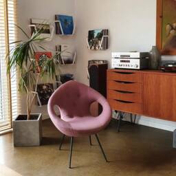 Original Polish Vintage Ufo Chair in Wool